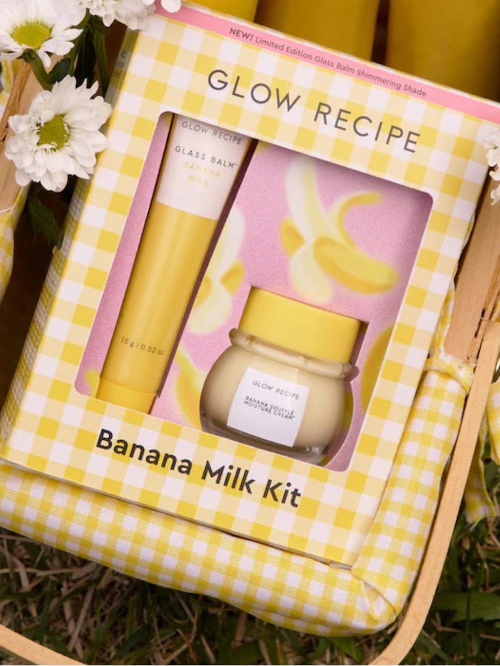 Glow Recipe Banana Milk Kit Limited Edition New in box Glass balm and soufflé